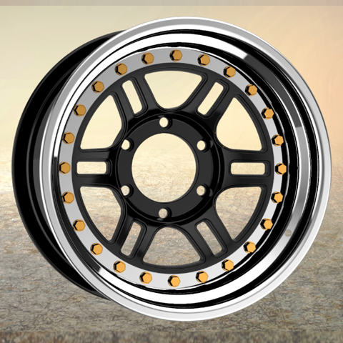 Three plates mold steel and  alloy wheel
